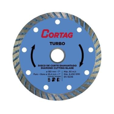 Imagem de Disco de Corte Diamantado Turbo 180mm - Cortag