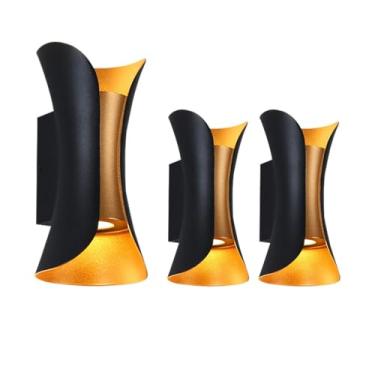 Imagem de Arandela de Parede Externa LED Impermeável Ideal para Jardim Varanda e Fachada iluminação decorativa luminária de parede (KIT 3)