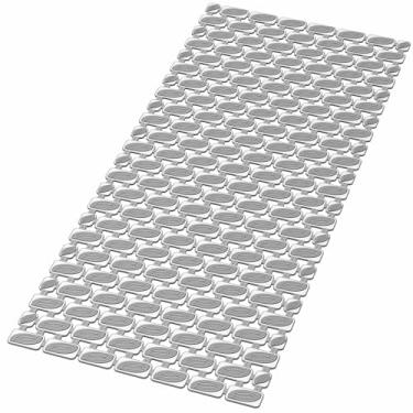 Imagem de Tapete de banho para banheira, tapete de chuveiro antiderrapante para idosos - 91 x 40 cm, macio e durável, tapete de chuveiro antiderrapante para chuveiro interno com ventosas e orifícios de drenagem