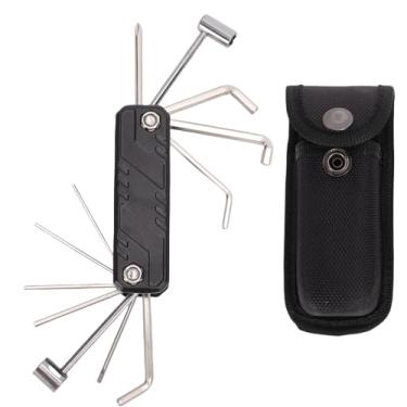 Imagem de Jiawu Multiferramenta para Guitarra, Chave de Guitarra 12 Em 1, Ferramenta de Reparo de Instrumento Musical de Bolso Em Liga Com Bolsa de Armazenamento para Pedais de Efeito