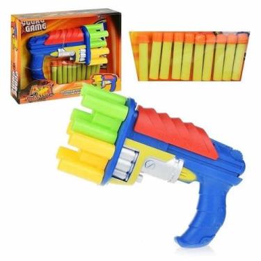 Imagem de Super pistola lanca dardos air blaster c/10 dardo brinquedo - CUTE TOY