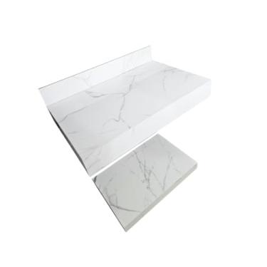 Imagem de Kit Bancada + Prateleira Carrara 60x45 100% Porcelanato