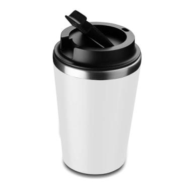 Imagem de Copo 350ml Branco – Térmico em Inox com Tampa Hermética Rosqueada - Estilo e Praticidade