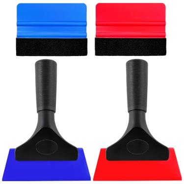 Imagem de Yourkar Kit de ferramentas de escurecimento de janela, kit profissional de vinil com rodo de plástico e rodo de feltro, ferramentas de coloração de instalação de filme de privacidade universal para