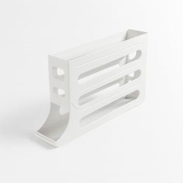 Imagem de Porta Ovos para Geladeira - Organizador Empilhável, Compacto, Prático e Resistente, Armazena até 30 Ovos - Branco