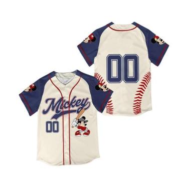 Imagem de Camisa De Beisebol Vintage Da Disney Mickey Mouse Para Crianças, Joven
