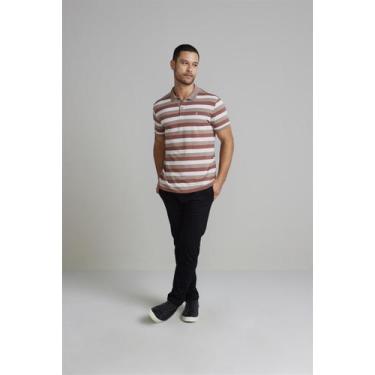 Imagem de Camisa Polo Malha Slim Fit - Marrom Castanho - HIGHSTIL, Marrom, P