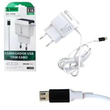 Imagem de Tomada Carregador V8 Micro Usb 1 Saída Usb 2.1a Samsung J5