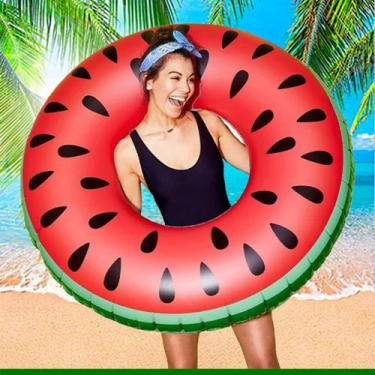 Imagem de Boia Inflável Rosquinha Marrom 60cm Donut Redonda  Boia de Piscina par