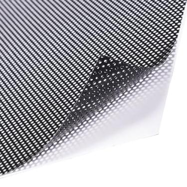 Imagem de XIMINZ Película preta perfurada para janela, adesivos de tela de vinil perfurada, adesivos de janela de privacidade, casa, escritório, carro, vidro, porta, decoração (30 x 120 cm)