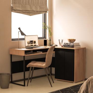 Imagem de Escrivaninha 2 Portas Chicago Elaborart Design Aveiro/preto