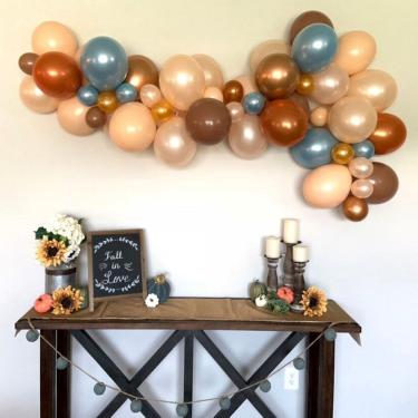 Imagem de Kit de balões para aniversário de bebê, 55 unidades de balões de látex