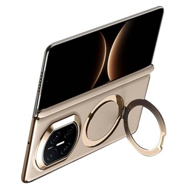 Imagem de LYJSMGZ Capa com suporte para Huawei Mate X7, capa magnética ultrafina à prova de choque com eixo central com suporte para carregamento sem fio, metálico, Mate X7