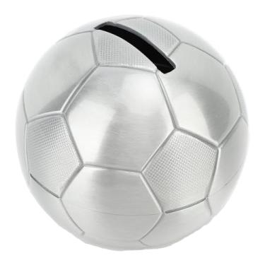 Imagem de Asixxsix Mealheiro em forma de bola de futebol para menino, inquebrável, com grande capacidade, perfeito para a decoração da casa. Ideal para quarto e sala de estar.