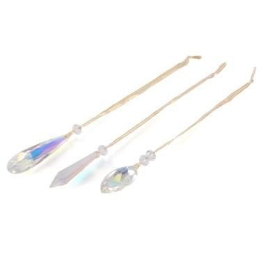 Imagem de Spritewelry Apanhador de sol de cristal, apanhador de brilho solar de cristal transparente, prisma de arco-íris, prisma de lágrima, cristais pendurados, prismas para decoração de jardim e casa
