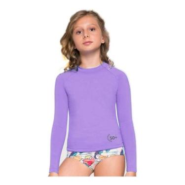Imagem de Camiseta Blusa Camisa Proteção Solar Uv 50 Infantil Azul 2a8 - BMLKIDS