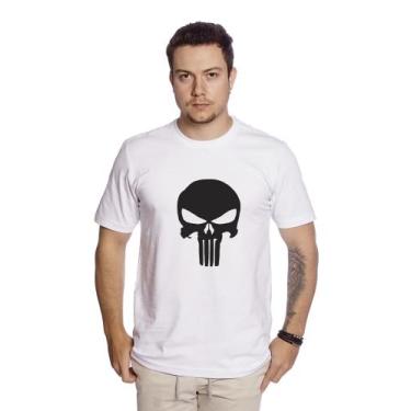 Imagem de Camiseta Masculina estampa Justiceiro casual 100% algodão- C001 - Tech
