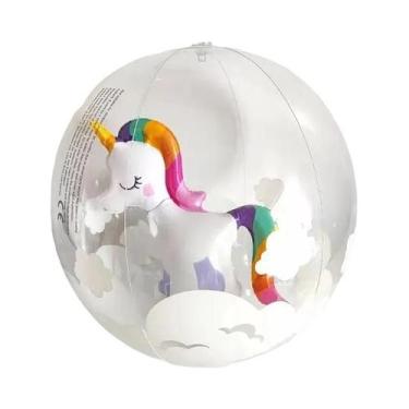 Imagem de Bola Inflável Transparente Para Brincar Na Água Com Designs De Flaming