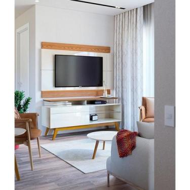 Imagem de Rack Bancada 1 Gaveta com Nicho e Painel para Tv Ambiente Classic 1.4 