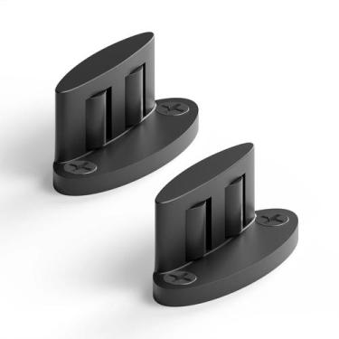 Imagem de Ferragens Para Porta De Celeiro Deslizante Preta, Guia De Chão, 1 Ou 2