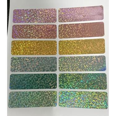 Imagem de AnyDesign 120 peças de adesivos holográficos de volta às aulas placas de identificação adesivos coloridos neutros brilhantes para estudantes mesa sala de aula quadro de avisos