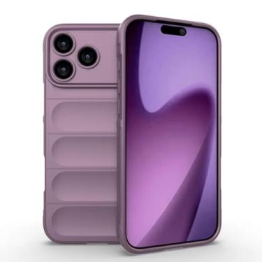 Imagem de SFDSUH Capa protetora resistente a impactos e quedas com airbag para iPhone 16e (Para iPhone 16e/Roxa)