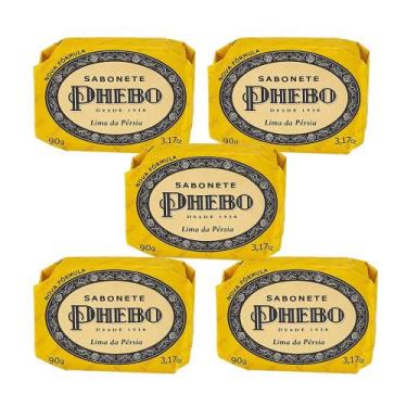Imagem de Kit 5 Sabonete em Barra Lima da Pérsia Glicerina Óleo de Palma Phebo 9