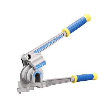 Imagem de DOMINOX Dobrador de tubo 3 em 1, 1/10.2 cm, 3/20.3 cm, 1/5.1 cm, 0-180°, ferramenta manual dobradora de tubos, para tubos de alumínio, latão, cobre e aço fino