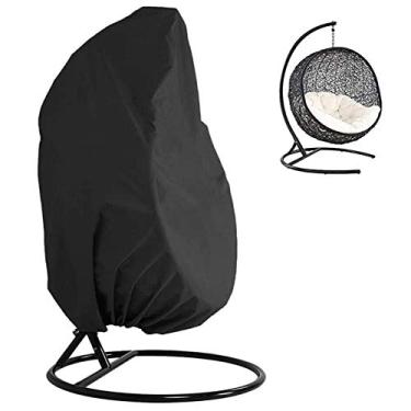 Imagem de Capa para Cadeira de Ovo Suspensa Têxtil Oxford Leve Balanço sem Zíper Protetor Individual Acomoda a Maioria das Cadeiras Suspensas