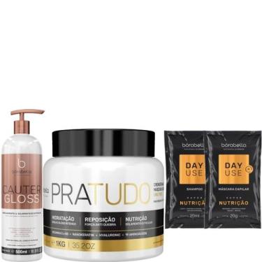 Imagem de Borabella Cauter Gloss 500ml + Máscara Pratudo 1kg