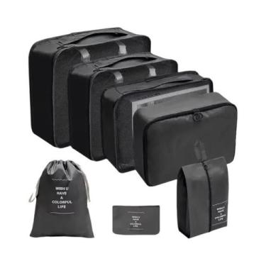 Imagem de Conjunto De 7 Peças De Bolsas De Viagem, Organizadores De Roupas E Cal