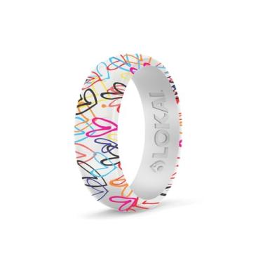 Imagem de Lokai Anel de silicone para homens e mulheres – Ultra confortável, anéis de silicone premium para estilo de vida ativo e alianças de casamento – Anéis de borracha duráveis e respiráveis, 7", Silicone, Sem pedra preciosa