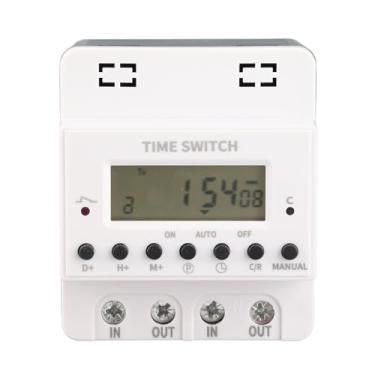 Imagem de Zerodis Interruptor de Temporizador Digital Interruptores de Temporizador 60A Capacidade de Carga Montagem Em Trilho DIN Display LCD Adequado para Bombas de Irrigação Automação de Iluminação