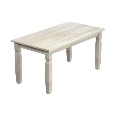 Imagem de Mesa De Jantar Em Madeira Pátina Branca 152x92 Cm Elliottiis