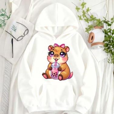 Imagem de Moletom Canguru Infantil Estampa Capivara Suco 1031 Estiloso Casual Mo