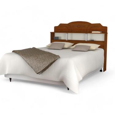 Imagem de Cabeceira Com Prateleira Estrela Solteiro Cinamomo E Off