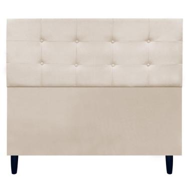 Imagem de Cabeceira Decorativa Ivy Para Cama De Casal 140 Cm Suede Bege, Suede