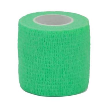 Imagem de Fita Adesiva Esportiva Verde Brilhante Para Ataduras Veterinárias, Kit