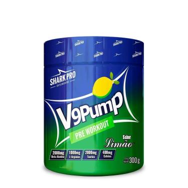 Imagem de V9-Pump Pre Workout - 300g Limão - Shark Pro-Masculino