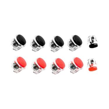 Imagem de Botão Transparente De 30mm 24mm (10 Peças) Para Máquina De Fliperama, 