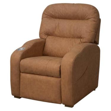 Imagem de Poltrona do Papai Reclinável King com Molas Sintético Facto - SOFA STO