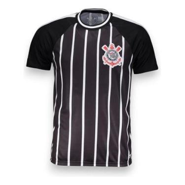 Imagem de Camisa Corinthians Raglan Dry Logo Bordado - - COIMBRA, Preto, G