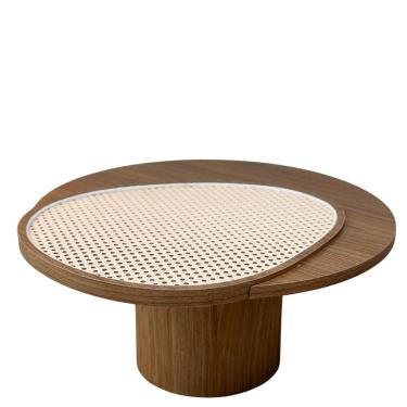 Imagem de Mesa De Centro Lume 60cm Freijó Palha