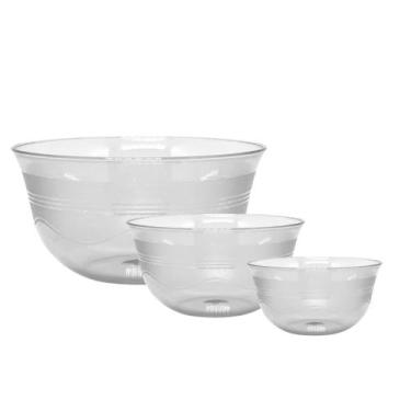 Imagem de Conjunto Kit De 3 Bowls Vasilha, Grande , Média E Pequena- Tigela para