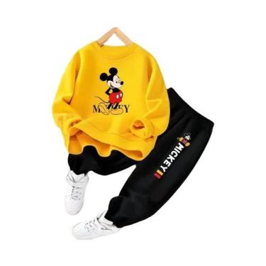 Imagem de Conjunto De Moletom E Calça Com Estampa Disney Mickey Para Meninos, Pr