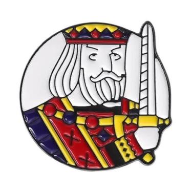 Imagem de Pin Esmaltado Personalizado De Cartas De Baralho De Poker: Coração Ver