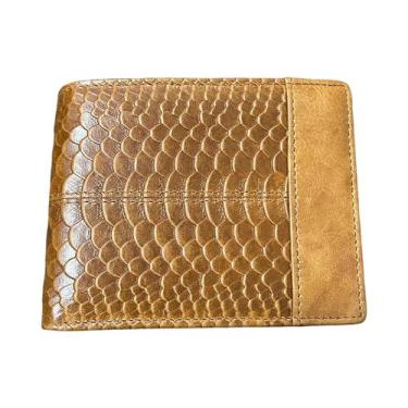 Imagem de Carteira Masculina De Couro Genuíno RFID WESTAL Com Porta-Moedas E Por