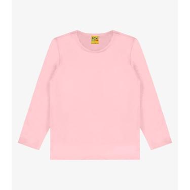 Imagem de Camiseta manga longa malha térmica Rovi Kids Rosa-Unissex
