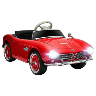 Imagem de Carro Elétrico Infantil Aosom BMW 507 Licenciado 12V Vermelho com Controle Remoto, Suspensão, Luzes LED, MP3 e Transporte Fácil – de 3 a 6