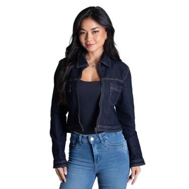Imagem de Jaqueta Jeans Sawary - 282528 - Azul médio GG-Feminino
